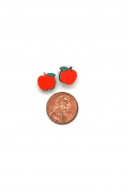 Red Apple Stud Earrings